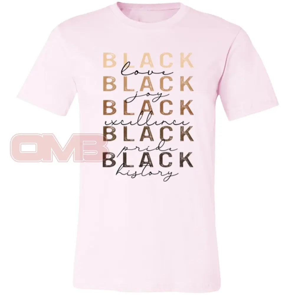 Black Love Joy Tee Soft Pink / X-Small T-Shirts