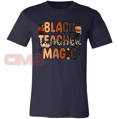 Black Teacher Magic Tee Navy / X-Small T-Shirts