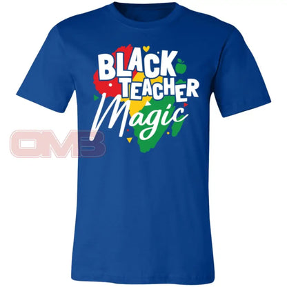 Black Teacher Magic True Royal / X-Small T-Shirts