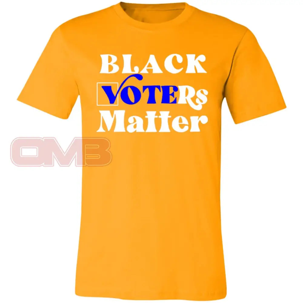 Black Voters Matter Gold / X-Small T-Shirts