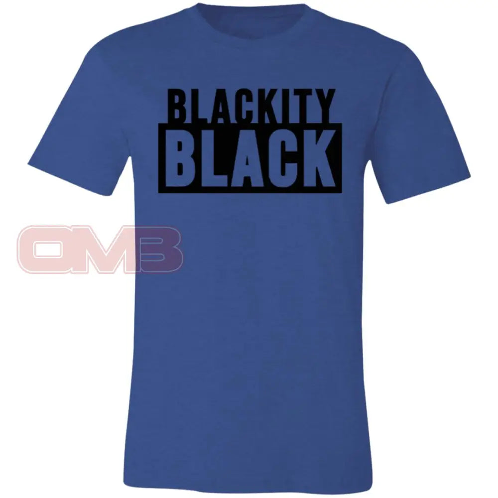 Blackity Black Heather Royal / X-Small T-Shirts