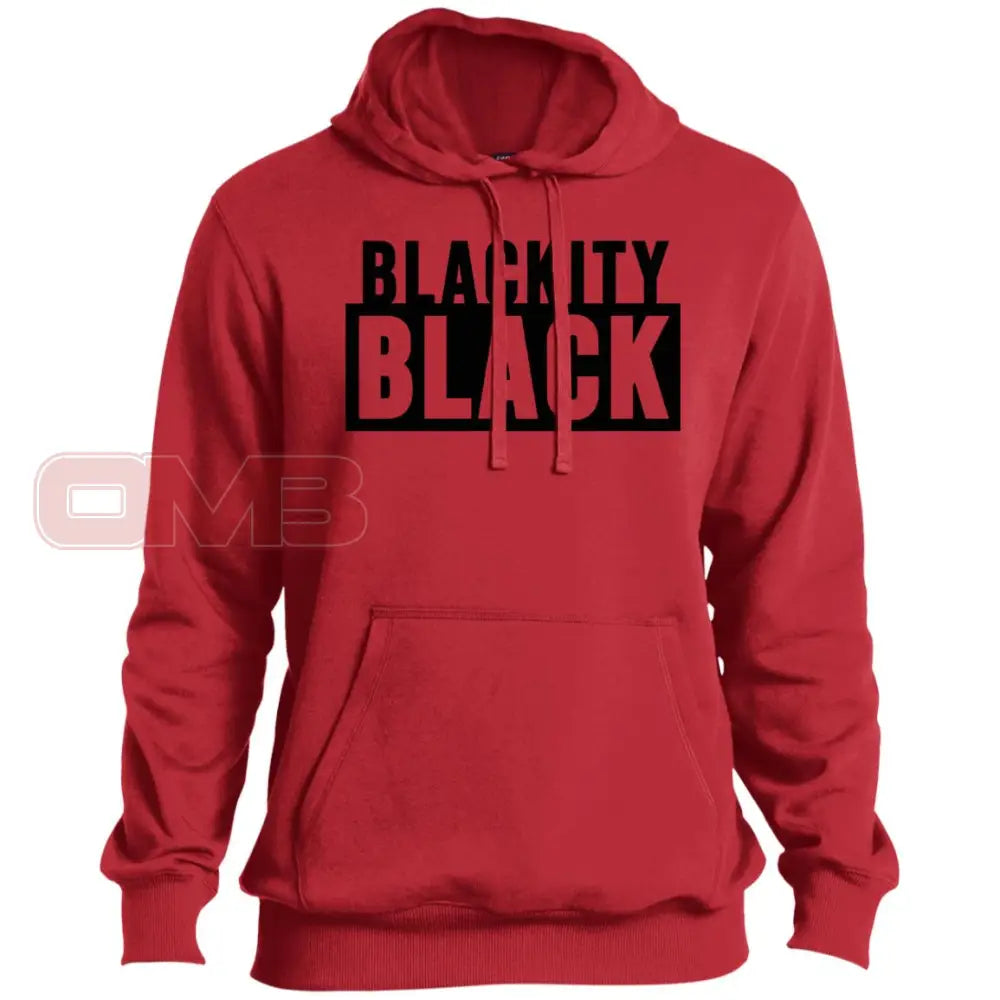 Blackity Black Hoodie True Red / X-Small Sweatshirts