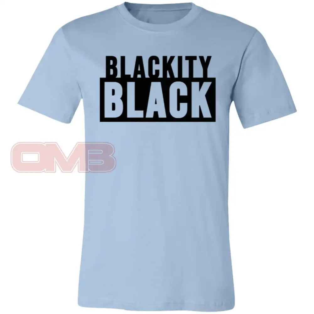 Blackity Black Light Blue / X-Small T-Shirts