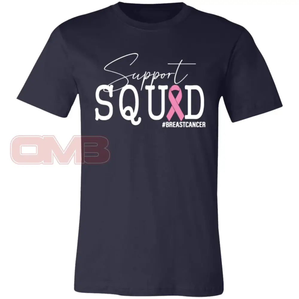 Breast Cancer Support Squad Navy / X-Small T-Shirts