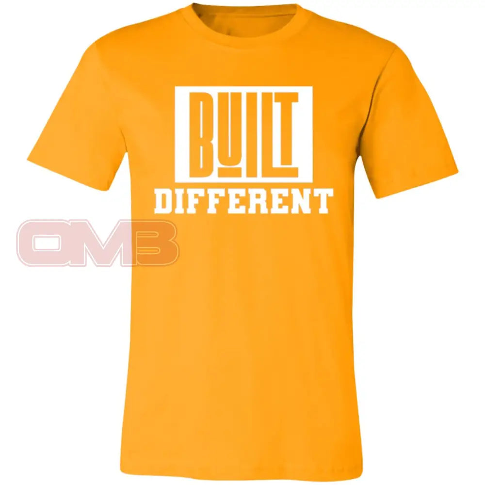 Built Different Gold / X-Small T-Shirts