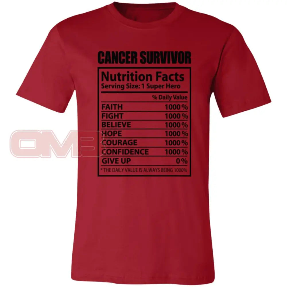 Cancer Survivor Canvas Red / X-Small T-Shirts