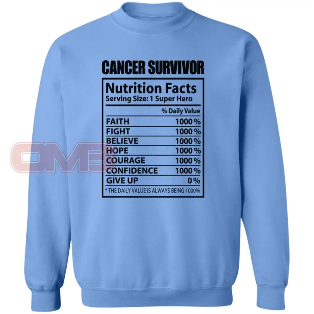 Cancer Survivor Carolina Blue / S Sweatshirts