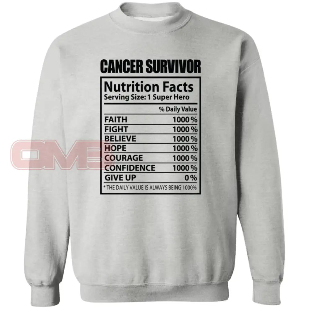 Cancer Survivor Sport Grey / S Sweatshirts