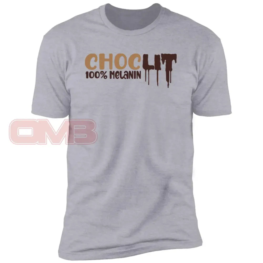 Choclit 100% Melanin Heather Grey / X-Small T-Shirts