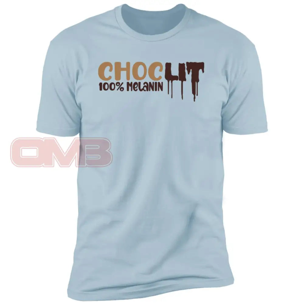 Choclit 100% Melanin Light Blue / X-Small T-Shirts