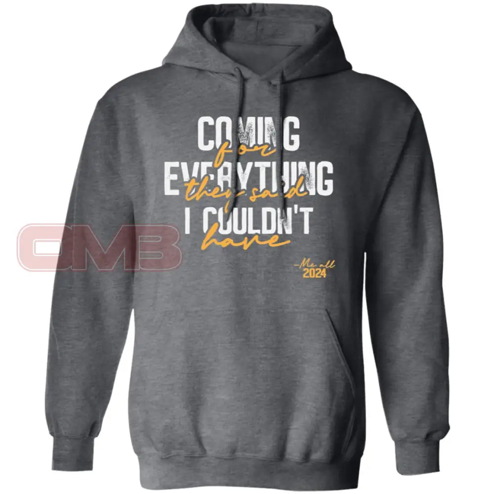 Coming For Everything Hoodie Dark Heather / S Sweatshirts