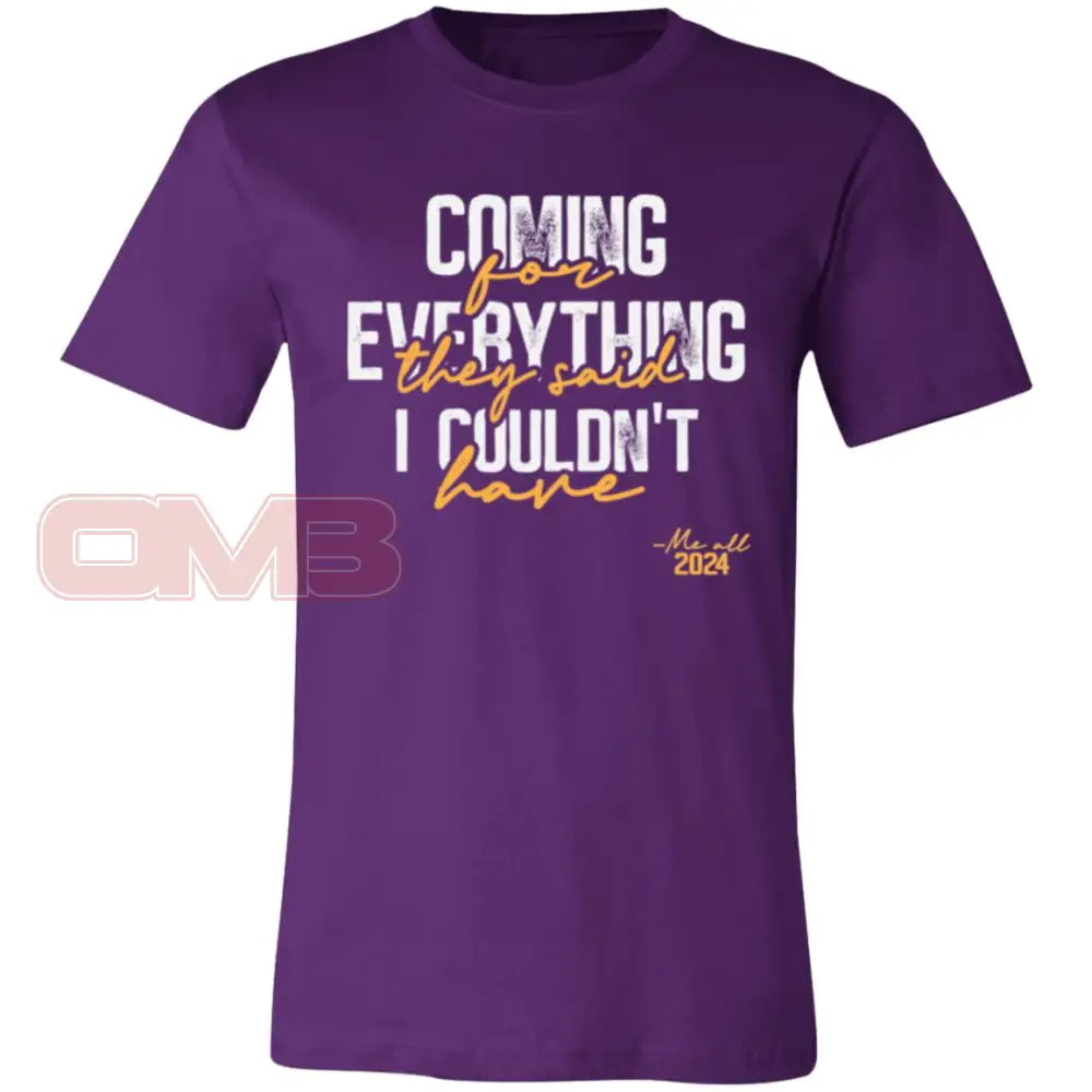 Coming For Everything Tee Team Purple / X-Small T-Shirts