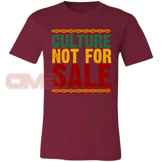 Culture Not For Sale Cardinal / X-Small T-Shirts