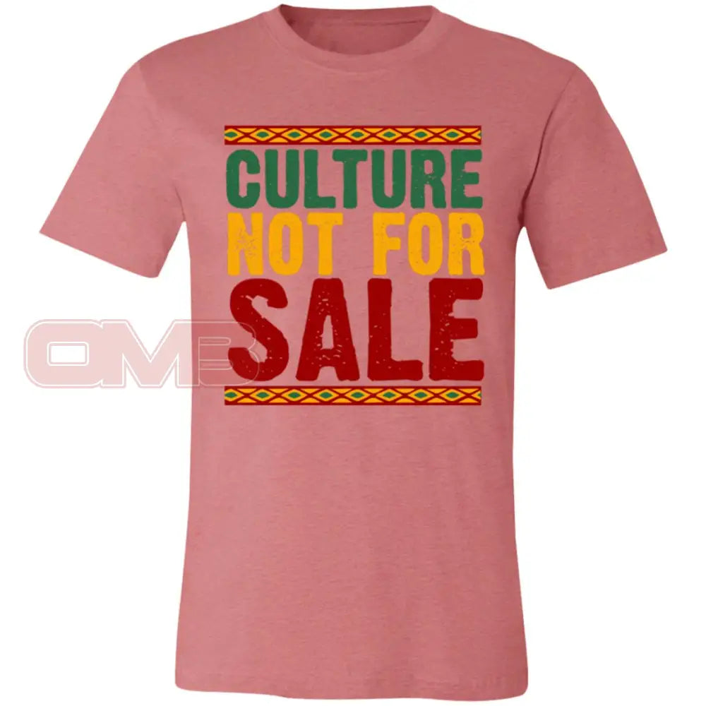 Culture Not For Sale Heather Mauve / X-Small T-Shirts