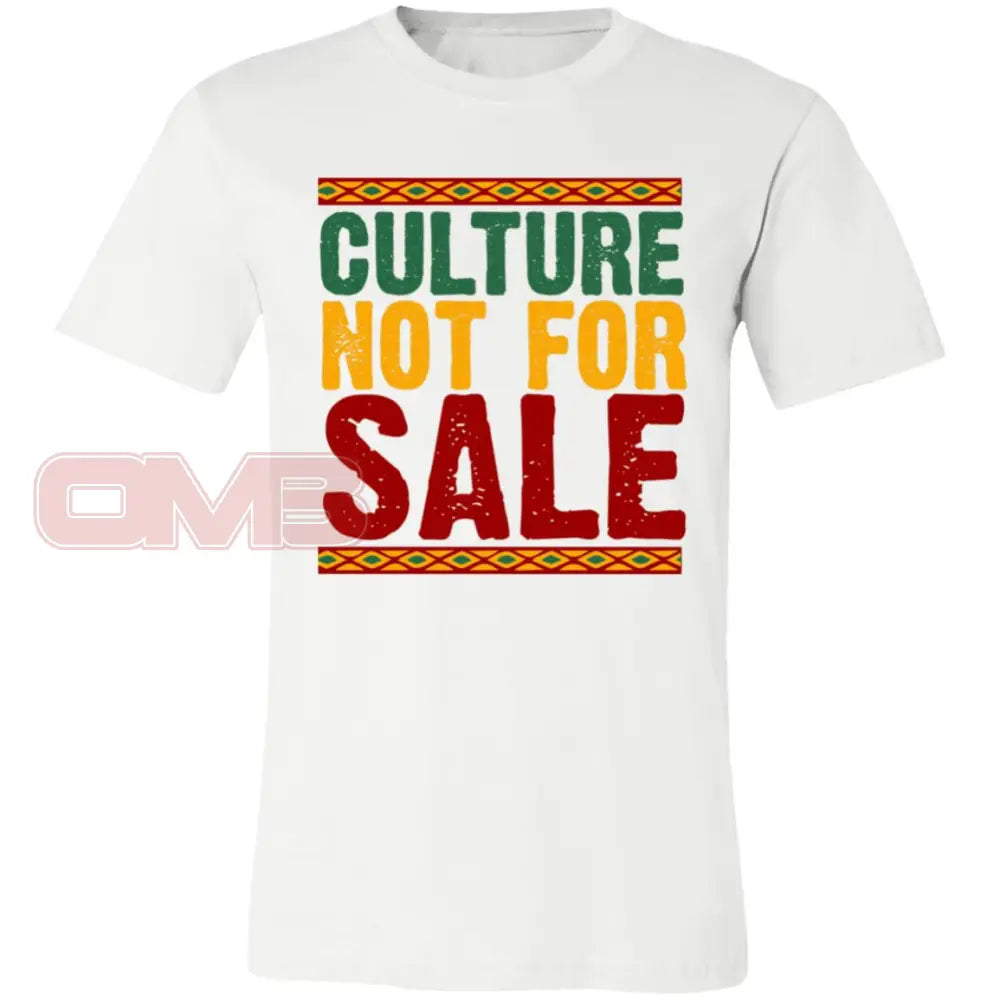 Culture Not For Sale White / X-Small T-Shirts