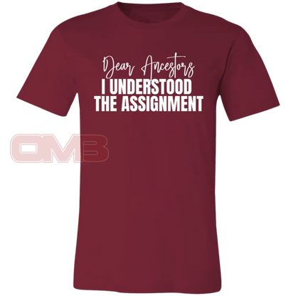 Dear Ancestors I Understood The Assignment Cardinal / X-Small T-Shirts