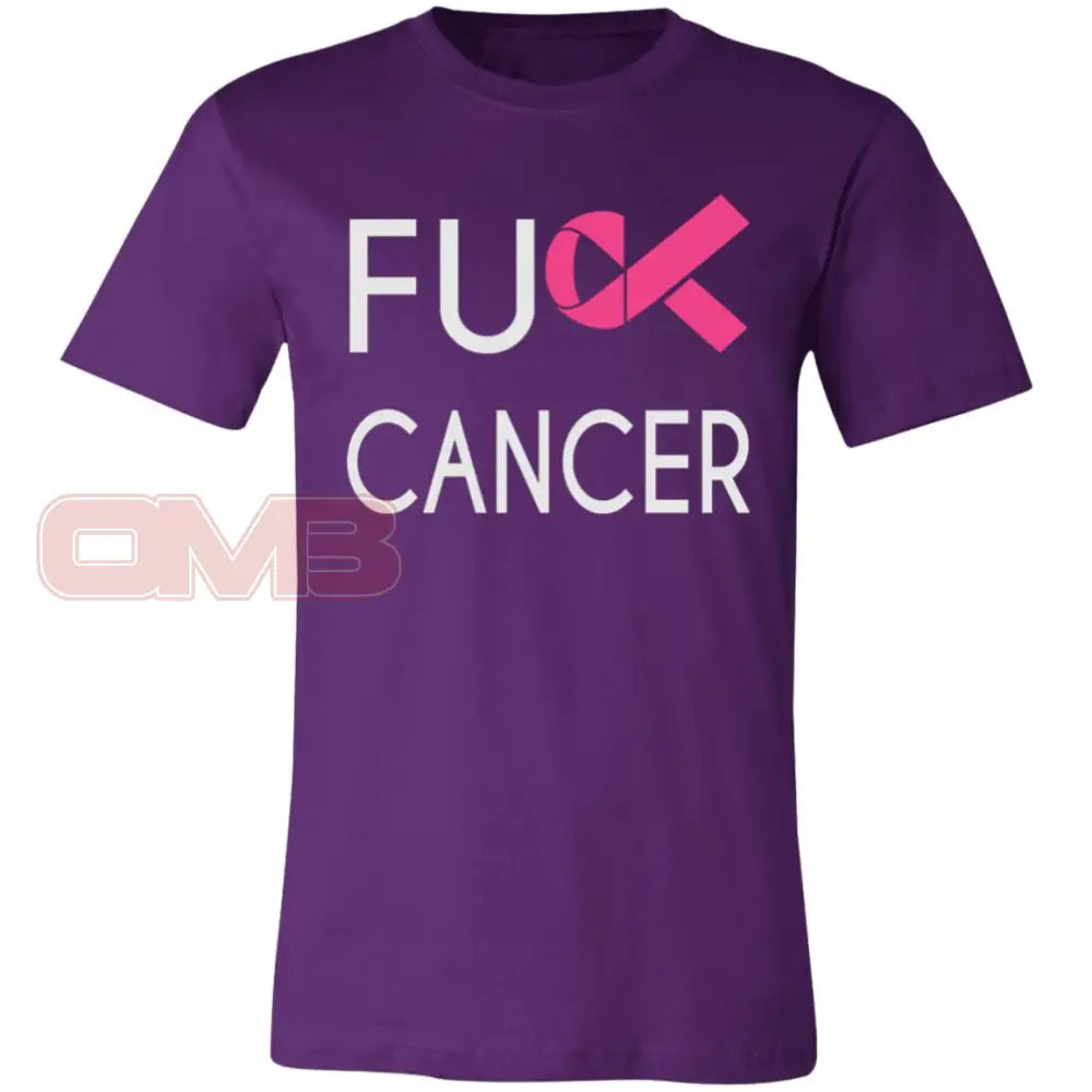 F**K Cancer Team Purple / X-Small T-Shirts