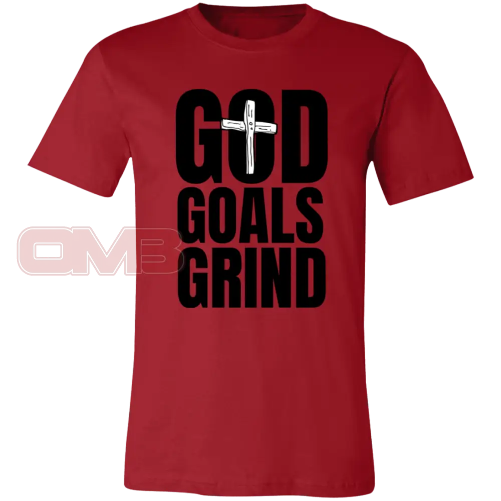 God Goals Grind Canvas Red / X-Small T-Shirts