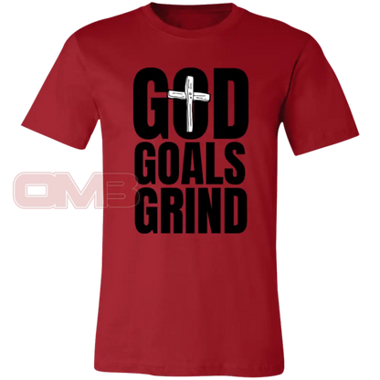 God Goals Grind Canvas Red / X-Small T-Shirts