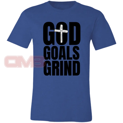 God Goals Grind Heather Royal / X-Small T-Shirts