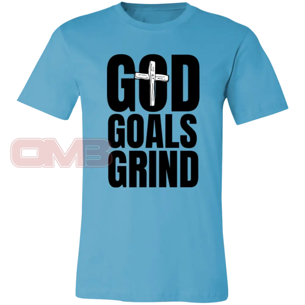 God Goals Grind Turquoise / X-Small T-Shirts