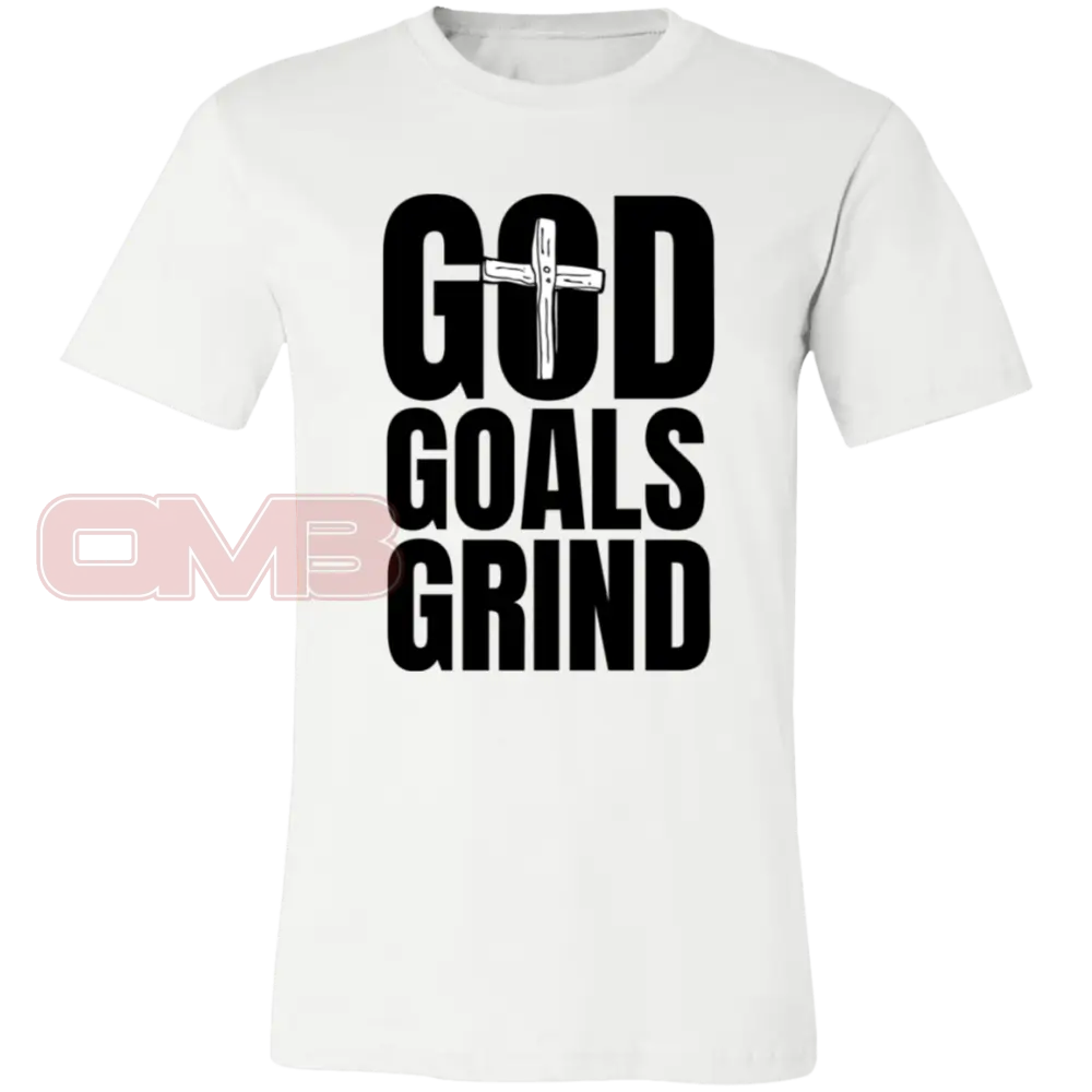 God Goals Grind White / X-Small T-Shirts