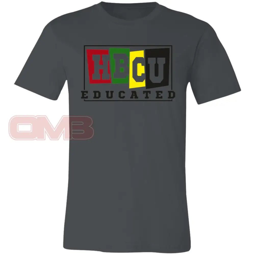 Hbcu Educated (Crew Or V-Neck) Crew / Asphalt X-Small Apparel