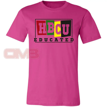 Hbcu Educated (Crew Or V-Neck) Crew / Berry X-Small Apparel