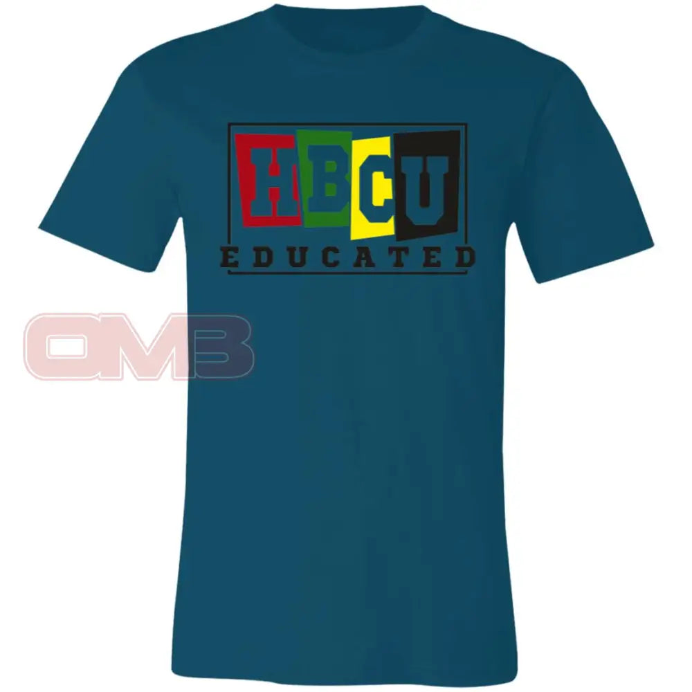 Hbcu Educated (Crew Or V-Neck) Crew / Deep Teal X-Small Apparel