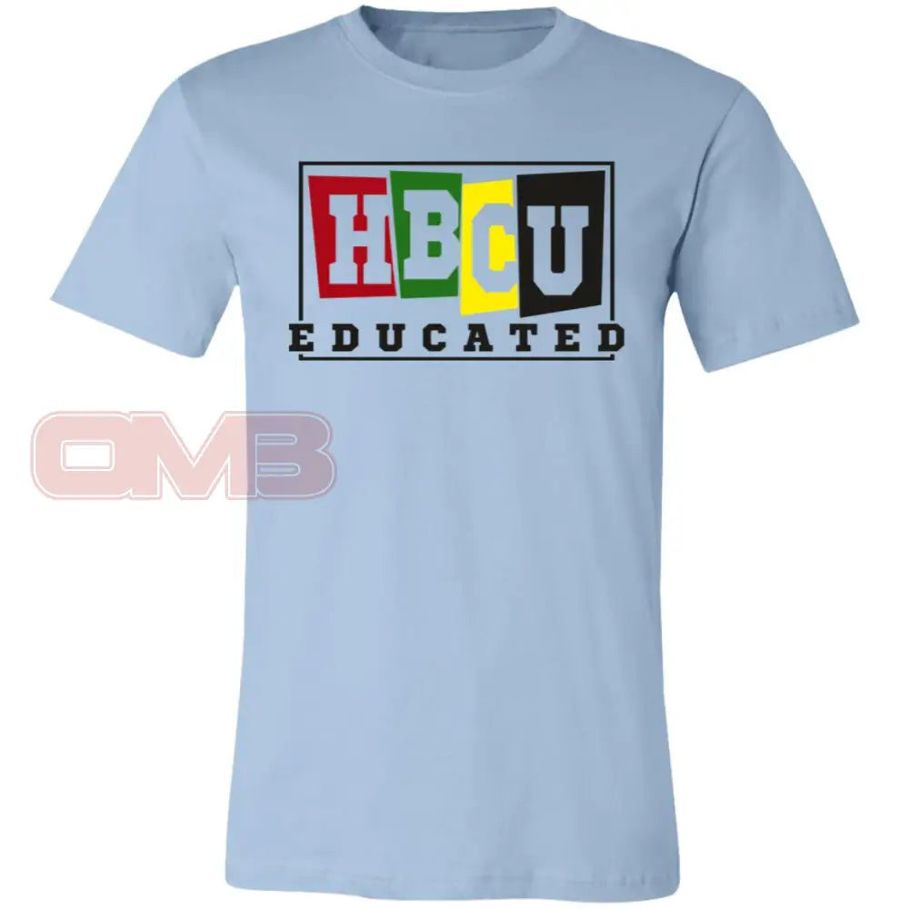 Hbcu Educated (Crew Or V-Neck) Crew / Light Blue X-Small Apparel