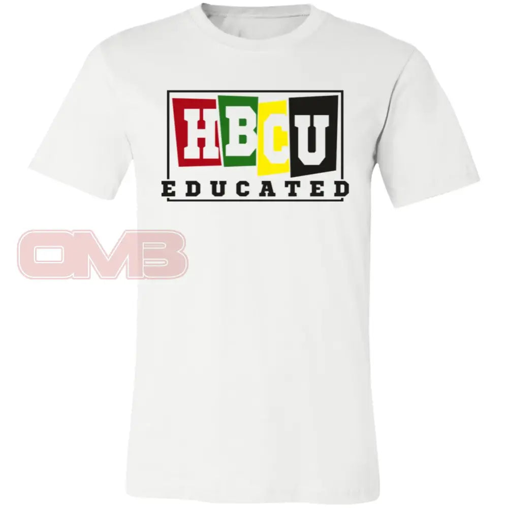 Hbcu Educated (Crew Or V-Neck) Crew / White X-Small Apparel