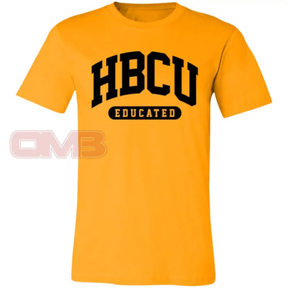 Hbcu Educated Tee Gold / X-Small T-Shirts