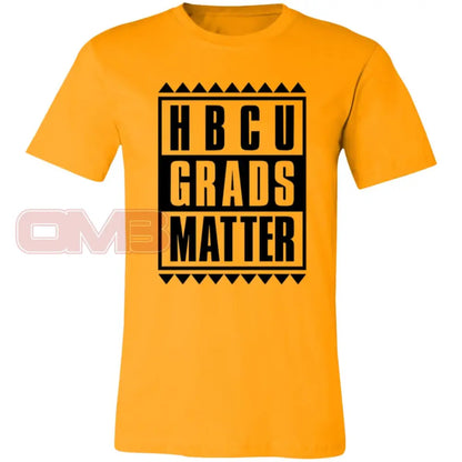 Hbcu Grads Matter Tee Gold / X-Small T-Shirts