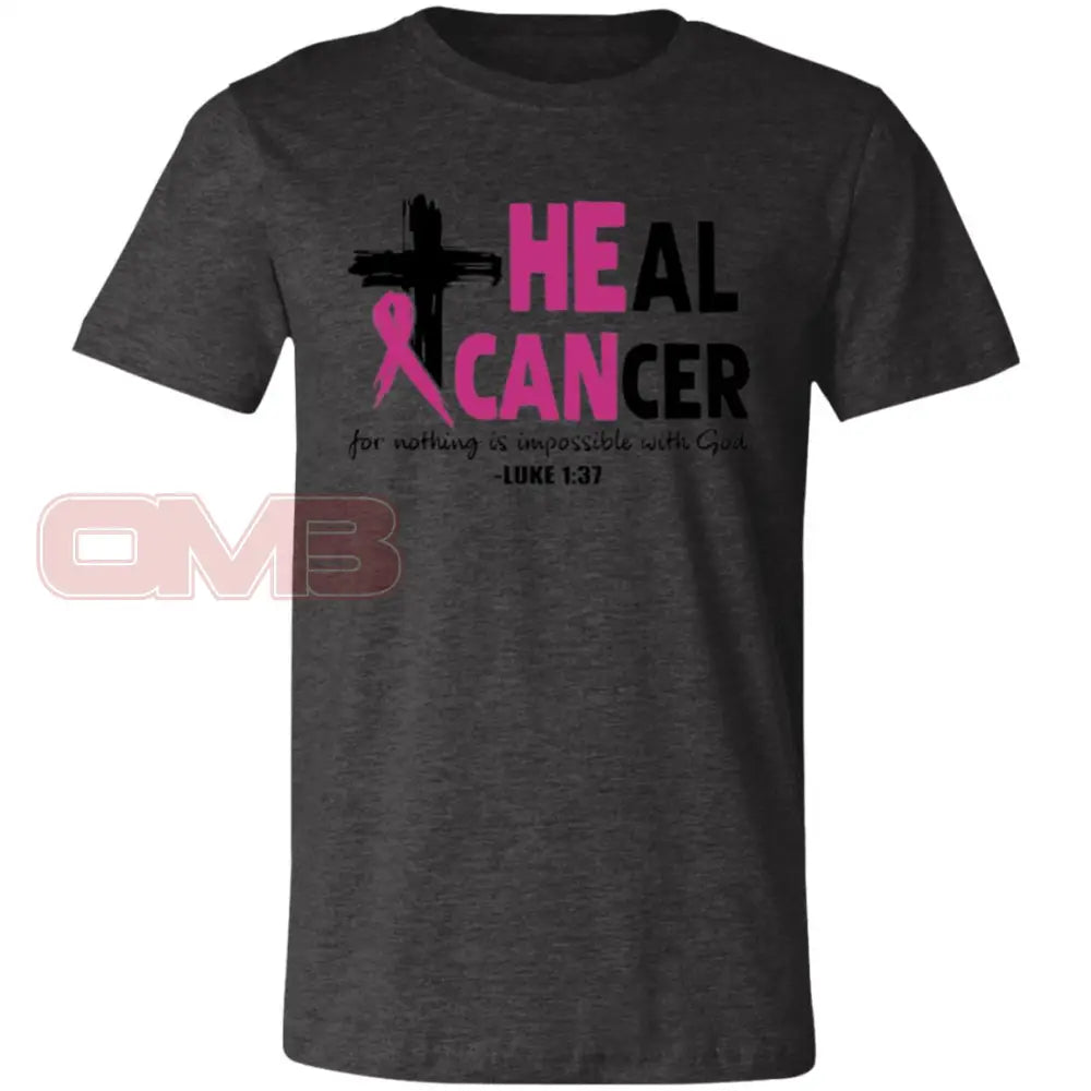 Heal Cancer Dark Grey Heather / X-Small T-Shirts