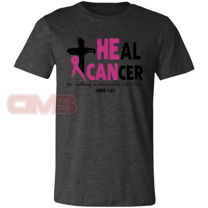 Heal Cancer Dark Grey Heather / X-Small T-Shirts