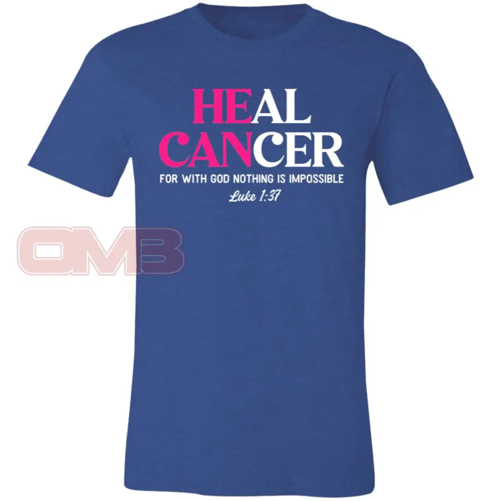 Heal Cancer Luke 1:37 Heather Royal / X-Small T-Shirts