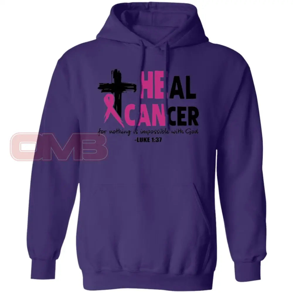 Heal Cancer Purple / S Sweatshirts