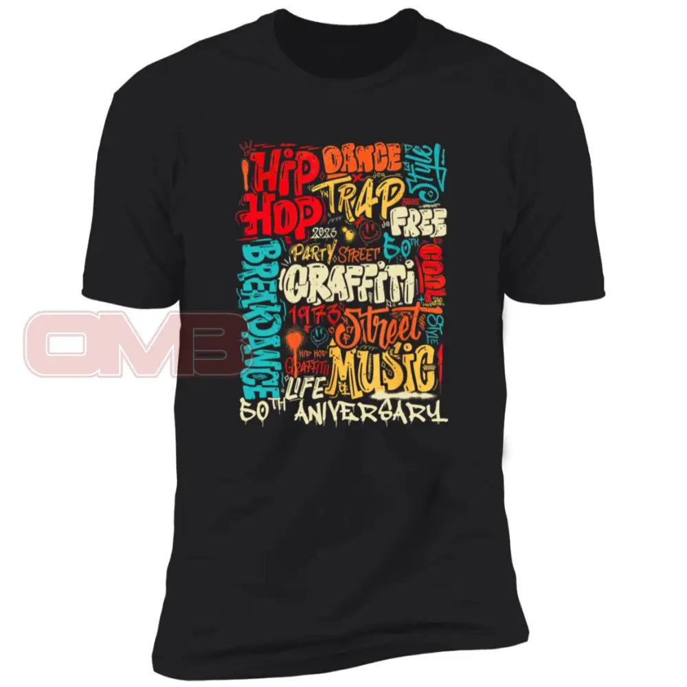 Hiphop Grafitti Black / X-Small T-Shirts