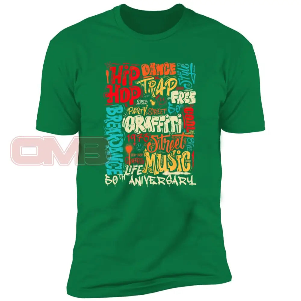 Hiphop Grafitti Kelly Green / X-Small T-Shirts