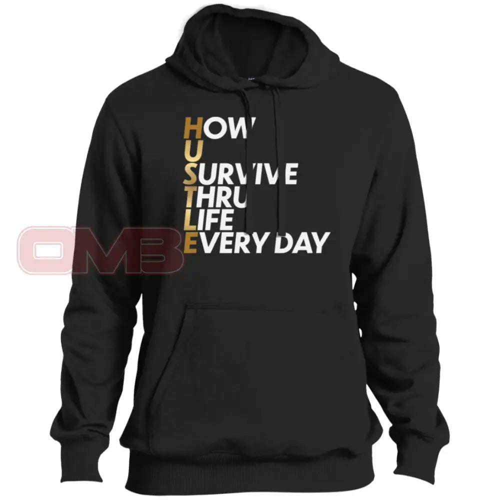 How U Survive Thru Life Everyday Premium Hoodie Black / X-Small Sweatshirts