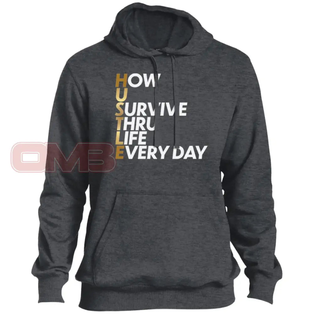 How U Survive Thru Life Everyday Premium Hoodie Graphite Heather / X-Small Sweatshirts