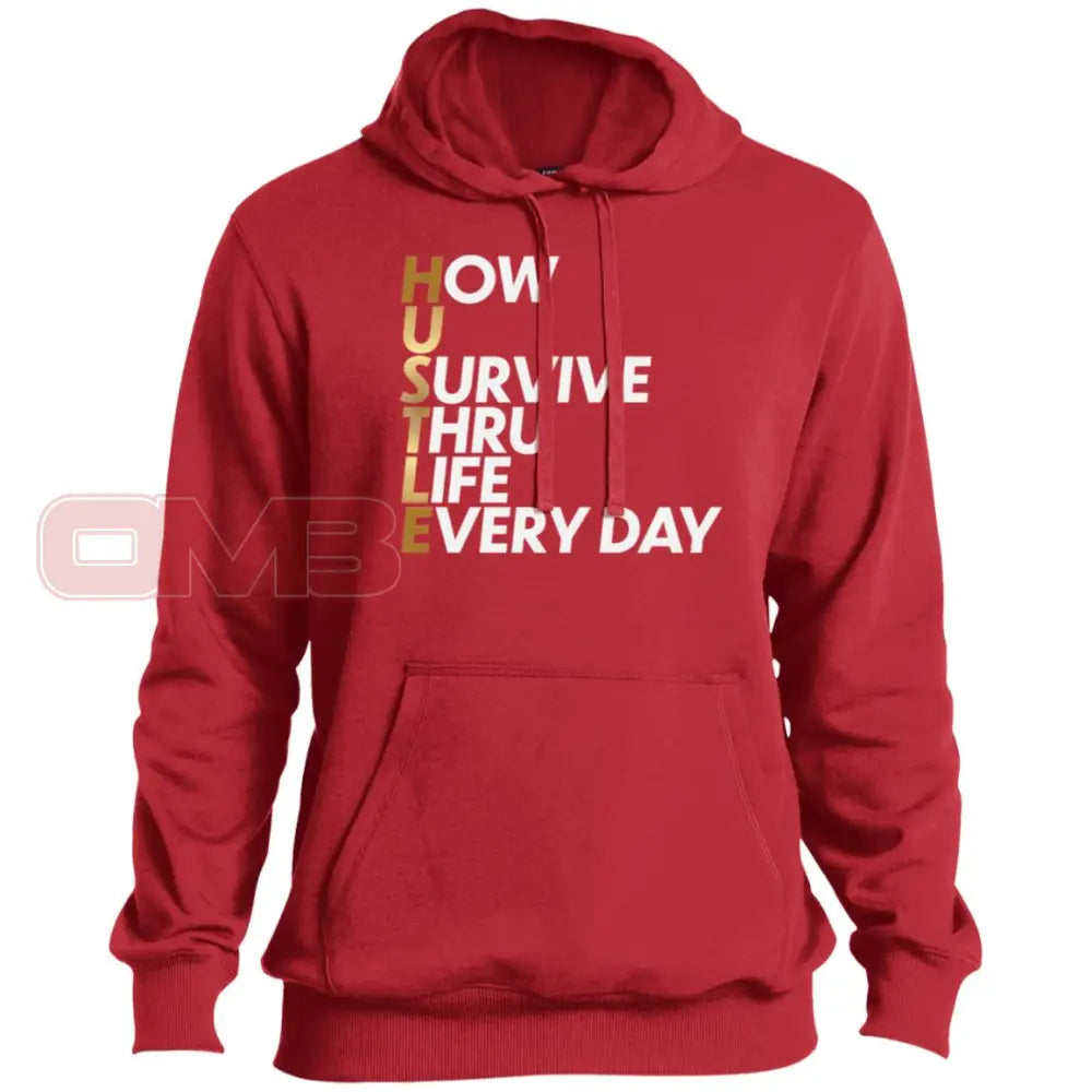 How U Survive Thru Life Everyday Premium Hoodie True Red / X-Small Sweatshirts