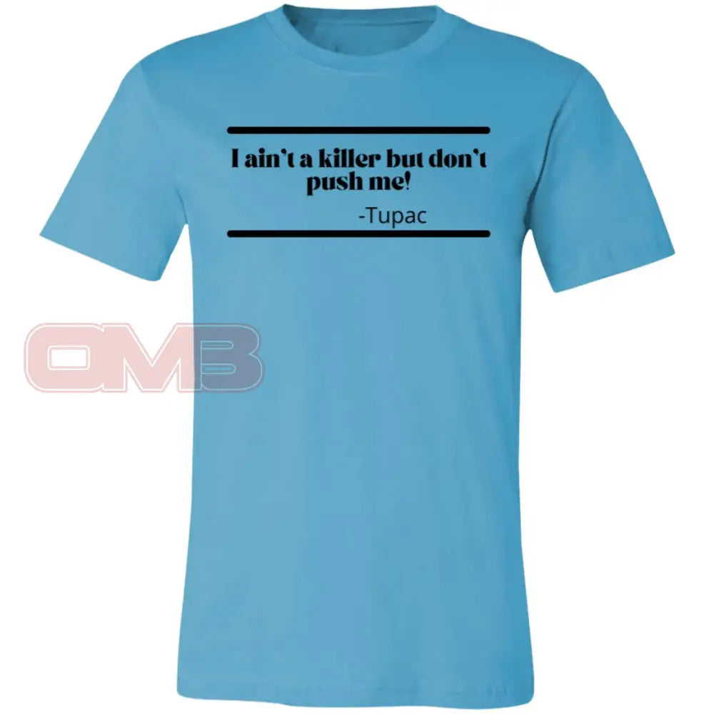 I Aint A Killer But Dont Push Me! Turquoise / X-Small T-Shirts