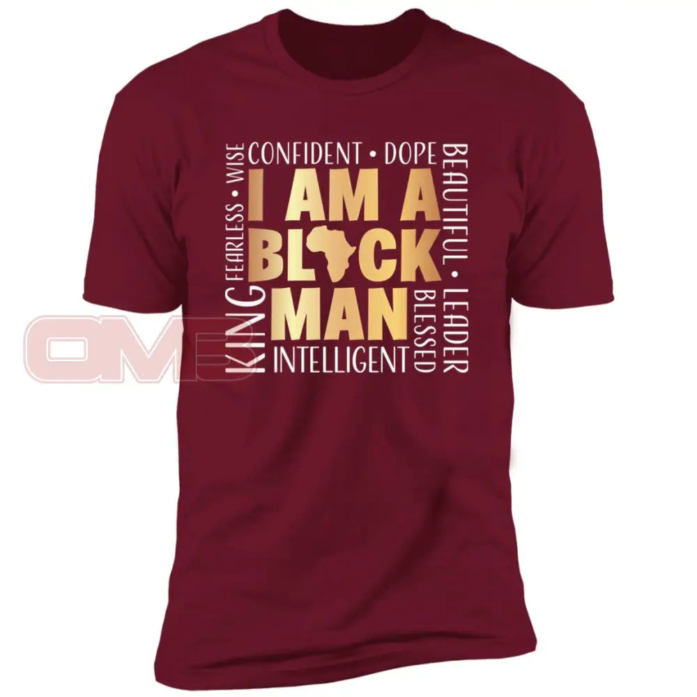 I Am A Black Man Cardinal / X-Small T-Shirts