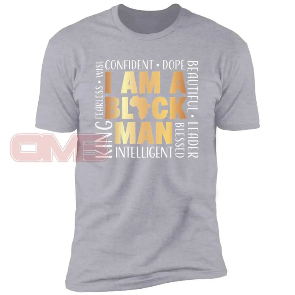 I Am A Black Man Heather Grey / X-Small T-Shirts