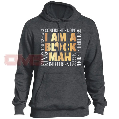 I Am A Black Man Hoodie Graphite Heather / X-Small Sweatshirts