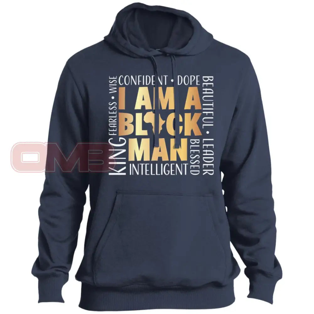 I Am A Black Man Hoodie True Navy / X-Small Sweatshirts