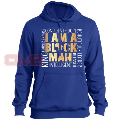 I Am A Black Man Hoodie True Royal / X-Small Sweatshirts