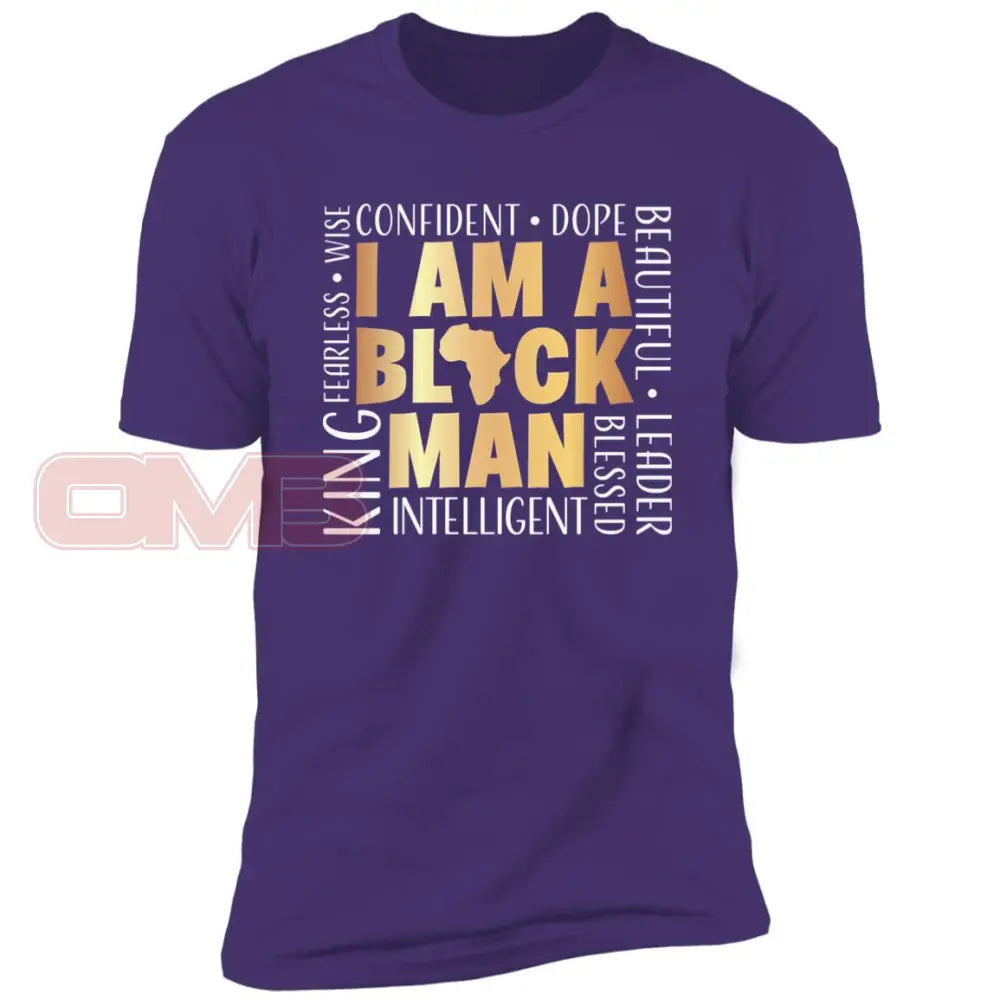 I Am A Black Man Purple Rush/ / X-Small T-Shirts