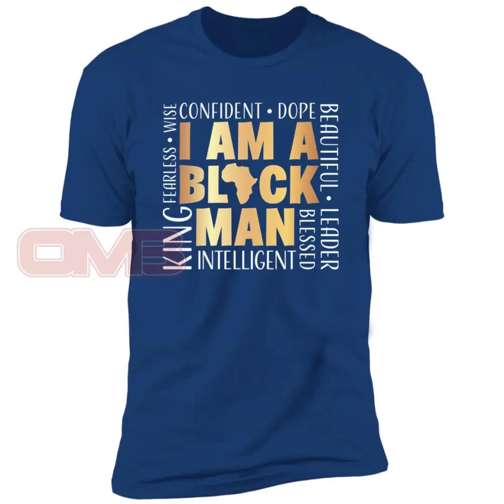 I Am A Black Man Royal / X-Small T-Shirts